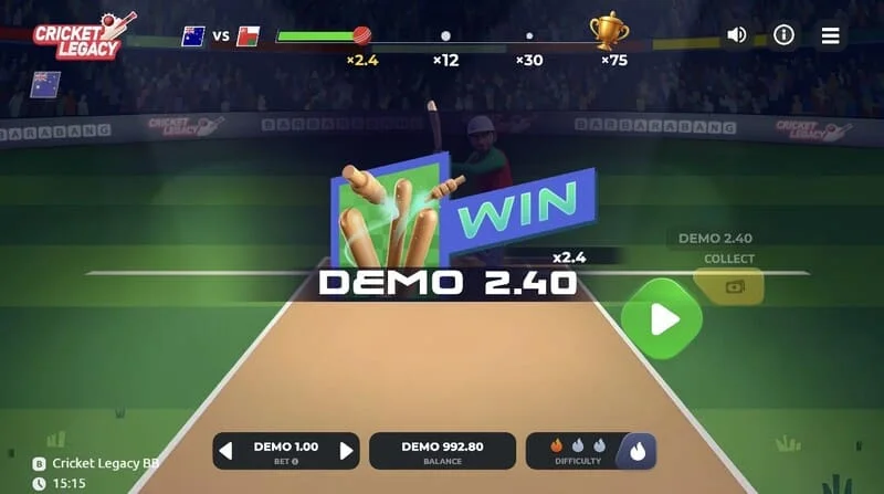 Cricket Legacy BB vinst
